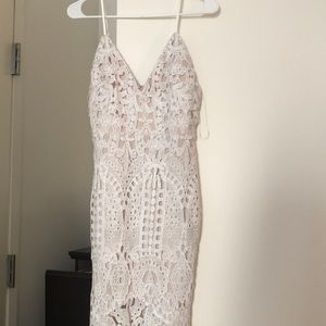 Superdown lace midi dress from revolve M